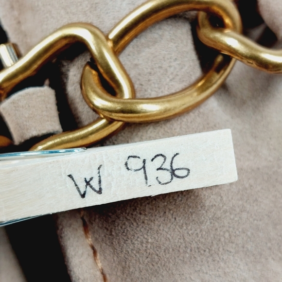 New Steve Madden Karmine Gleaming Tan Suede Goldtone Hardware Loafer W936 - Picture 12 of 12